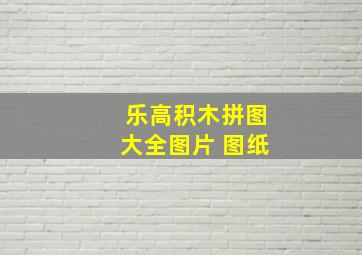 乐高积木拼图大全图片 图纸